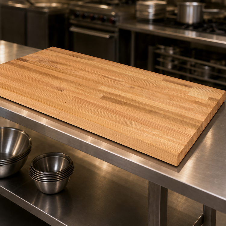 Product image #3 for John Boos Appalachian Blended Edge Grain Red Oak Island Countertop, 144 x 27 x 1-1/2 Inch, Varnique Finish
