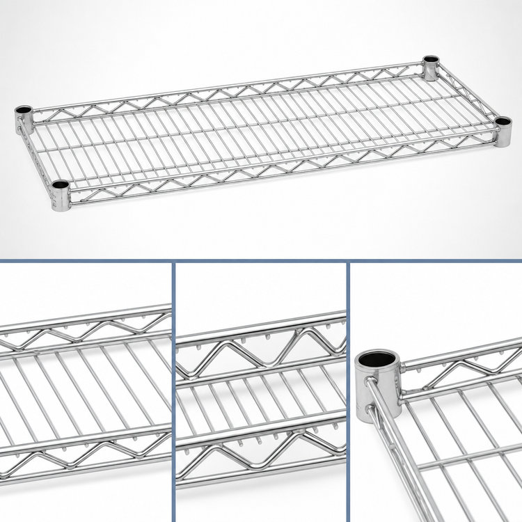 Product image #3 for Eagle QuadTruss Stainless Steel Wire Shelf, 72 x 14 Inches, 600 lb Capacity