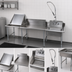 Thumbnail image #3 for BK Resources 72-Inch Straight Right-to-Left Dish Table Kit with Pre-Rinse Station