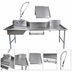 Thumbnail image #3 for BK Resources 26-Inch Left-to-Right Straight Dish Table Kit, 304 Stainless Steel