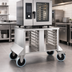 Thumbnail image #3 for RATIONAL UG II Mobile Catering Stand for SCC 61/CMP 101 Series, 14 Supporting Rails, Stainless Steel