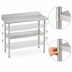 Thumbnail image #3 for Eagle Group 60 x 30 Inch Adjustable Stainless Steel Undershelf for Work Tables