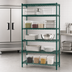 Thumbnail image #3 for Eagle Redi-Pak 5-Tier Wire Shelving Unit, 36 x 24 x 74 Inches, Green Epoxy Finish