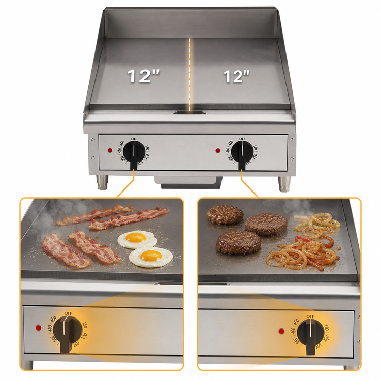 Product image #3 for Toastmaster TMGE24 Electric Countertop Griddle, 24-Inch x 21-Inch Cooking Surface, 208/240V