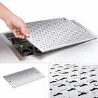Thumbnail image #3 for Krowne Royal Series KR-D24 24-Inch Drop-In Stainless Steel Bar Top Drainer with Perforated Inserts and 1-1/2-Inch Drain