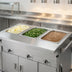 Thumbnail image #2 for Dinex ServeXpress DXPDME3PTSBH Mobile Electric Hot Food Counter with 3 Sealed Wells
