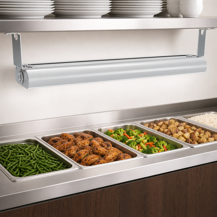 Product image #3 for Vollrath 72-Inch Low Profile Unlighted Strip Heat Lamp, Aluminum, 208V