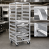 Thumbnail image #3 for FWE Mobile Oval Tray Rack, Aluminum, 10-Tray Capacity