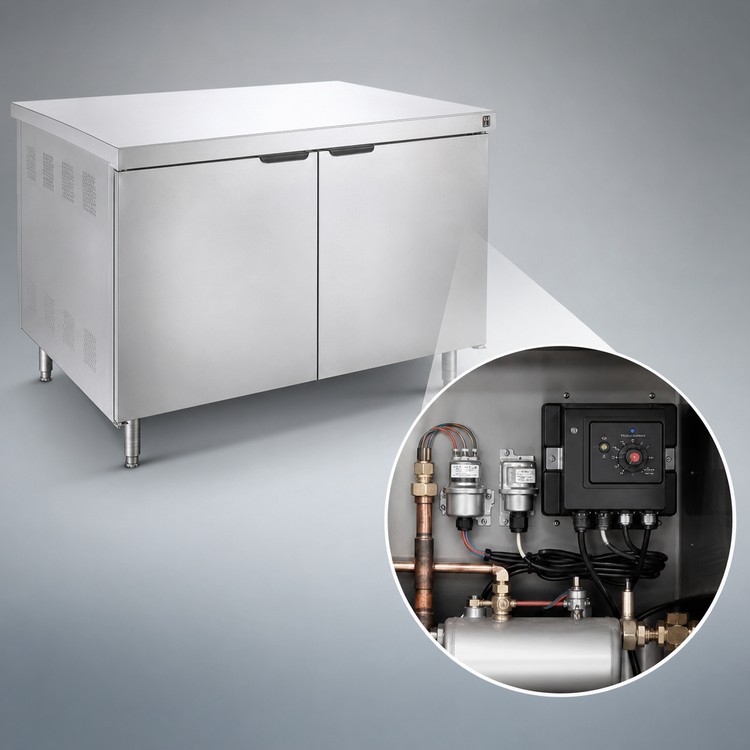 Product image #3 for Crown CE-348 Freestanding Electric Steam Generator with 36 Inch Cabinet Base, 48 kW, and CSD-1 Controls