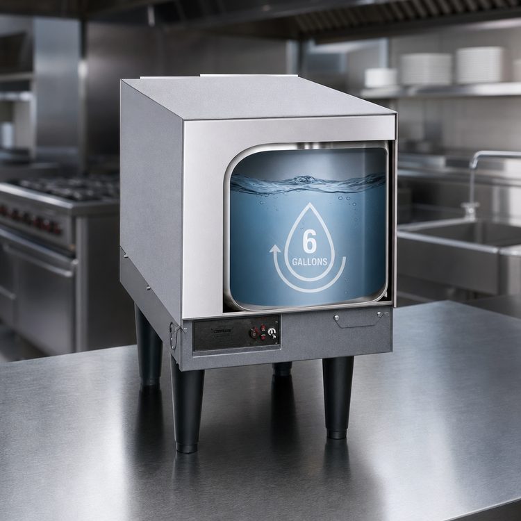 Product image #3 for Hatco Compact Electric Booster Water Heater, 6 Gallon, 240V, Single Phase