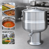 Thumbnail image #3 for Crown DP-40 40 Gallon Direct Steam Stationary Kettle with 2/3 Jacket