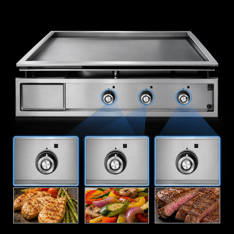 Product image #3 for Lang Marine Electric Drop-In Griddle with 36 x 24 Inch Cooking Surface and 1-Inch Polished Steel Plate