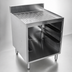Thumbnail image #3 for CHOICE by Glastender 18-Inch x 24-Inch Drainboard Glass Rack Storage Unit, Open Front Base