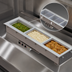 Thumbnail image #3 for Vollrath Short-Side 3-Pan Drop-In Hot Well with Marine-Grade Wells, Infinite Controls, Auto-Fill and Manifold Drain, 208-240V