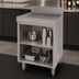 Thumbnail image #3 for Advance Tabco Underbar Basics 36-Inch Stainless Steel Drainboard with Open Cabinet Base and Mid-Shelf