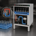 Thumbnail image #3 for Moyer Diebel 601HRG 24-Inch Undercounter High-Temp Heat Recovery Glasswasher with Built-In Booster