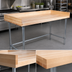 Thumbnail image #3 for John Boos 96-Inch x 36-Inch Bakers' Wood Top Work Table with 4-Inch Riser and Galvanized Base