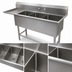 Thumbnail image #3 for John Boos Pro-Bowl 3-Compartment Sink with 30-Inch Left Drainboard, 20