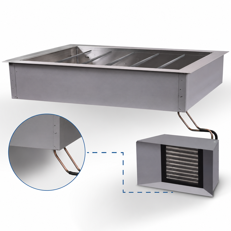 Product image #3 for Alto-Shaam EcoSmart 6-Pan Full-Size Drop-In Refrigerated Cold Well, Remote Refrigeration