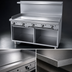Thumbnail image #3 for Garland G Starfire Pro 48-Inch Gas Griddle Top Restaurant Range with Storage Base