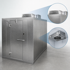 Thumbnail image #3 for Norlake Kold Locker KLB771012-C Indoor Walk-In Cooler with Floor, 10' x 12' x 7'7" H, Self-Contained R290 Refrigeration