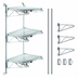 Thumbnail image #3 for Quantum Wall-Mount Cantilever Shelving Starter Unit with 3 Wire Shelves, 54-Inch Posts