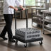 Thumbnail image #4 for OptiClean Single-Stack Polypropylene Glass Rack Dolly with Push Handle, Black, 350 lb Capacity
