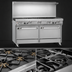 Thumbnail image #3 for Southbend Ultimate 60-Inch Gas Restaurant Range with 8 Burners and 2 Convection Ovens
