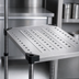 Thumbnail image #3 for Metro Super Erecta 42 x 21 Inch Louvered Embossed Type 304 Stainless Steel Shelf with Raised Ship's Edge