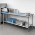 Thumbnail image #3 for BK Resources Heavy Duty Straight Clean Dishtable, 72 Inches Wide, Right-to-Left Operation
