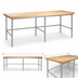 Thumbnail image #3 for John Boos Baker's Table Frame for 168 x 36 Inch Top, Stainless Steel, Welded Set-Up