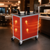 Thumbnail image #3 for Atlas Metal MEPD4H-5 Heated Mobile Enclosed 4-Tube Plate Dispenser