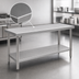 Thumbnail image #3 for Eagle Spec-Master Marine Series 84-Inch W x 24-Inch D Stainless Steel Work Table with Adjustable Undershelf
