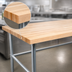 Thumbnail image #3 for John Boos JNB17-X 96 x 36 Inch Wood Top Work Table with 1-1/2 Inch Thick Northern Hard Rock Maple Top and Galvanized Base