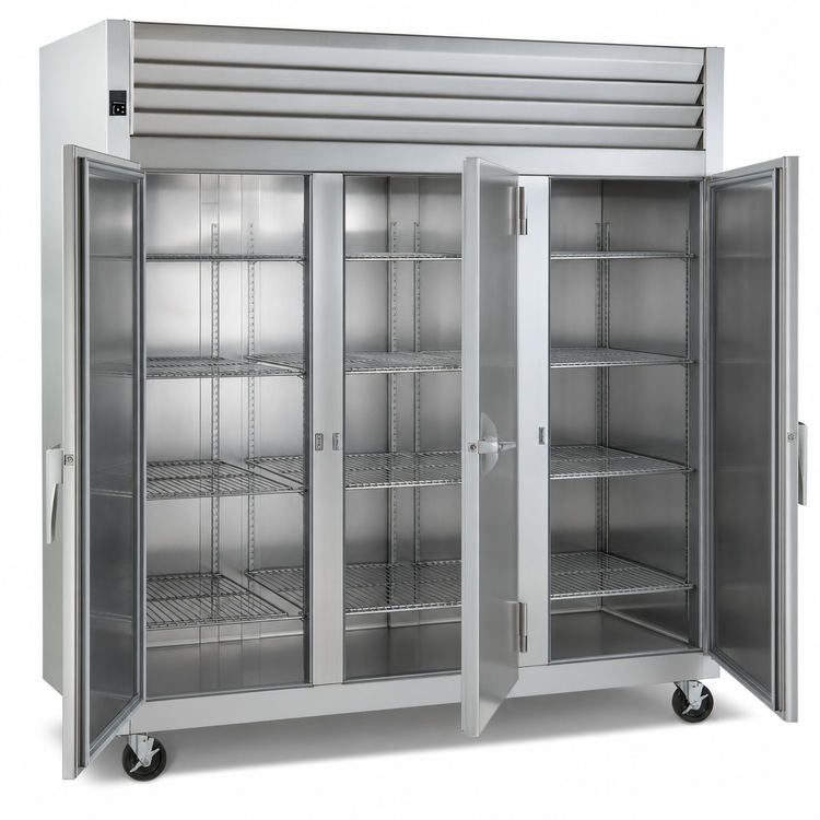 Product image #3 for Traulsen Spec-Line 3-Section Reach-In Freezer, 86-Inch Wide, 32-Inch Deep, Full-Height Solid Doors, Self-Contained