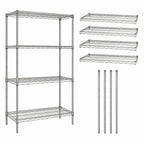 Thumbnail image #3 for Quantum WR63-2136S Stationary Wire Shelving Starter Kit, 4 Shelves, 36 x 21 x 63 Inches, 304 Stainless Steel