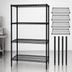 Thumbnail image #3 for Quantum Black Epoxy Antimicrobial Wire Shelving Starter Kit, 54W x 21D x 74H