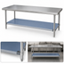 Thumbnail image #3 for Galvanized Steel Undershelf for 72 Inch x 30 Inch Commercial Work Tables