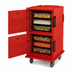 Thumbnail image #4 for Cambro Ultra Camcart Heavy-Duty Double-Compartment Front-Loading Insulated Food Pan Carrier, Hot Red