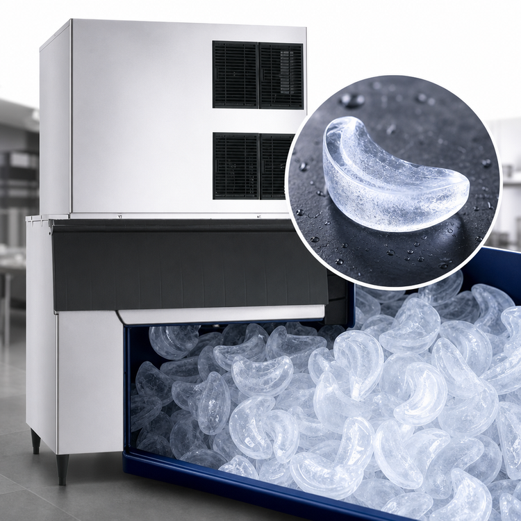 Product image #3 for Hoshizaki KM-1900SWJ3 Stackable Crescent Cuber Ice Maker, Water-Cooled, 1,880 lb/Day, 208-230V, 3-Phase