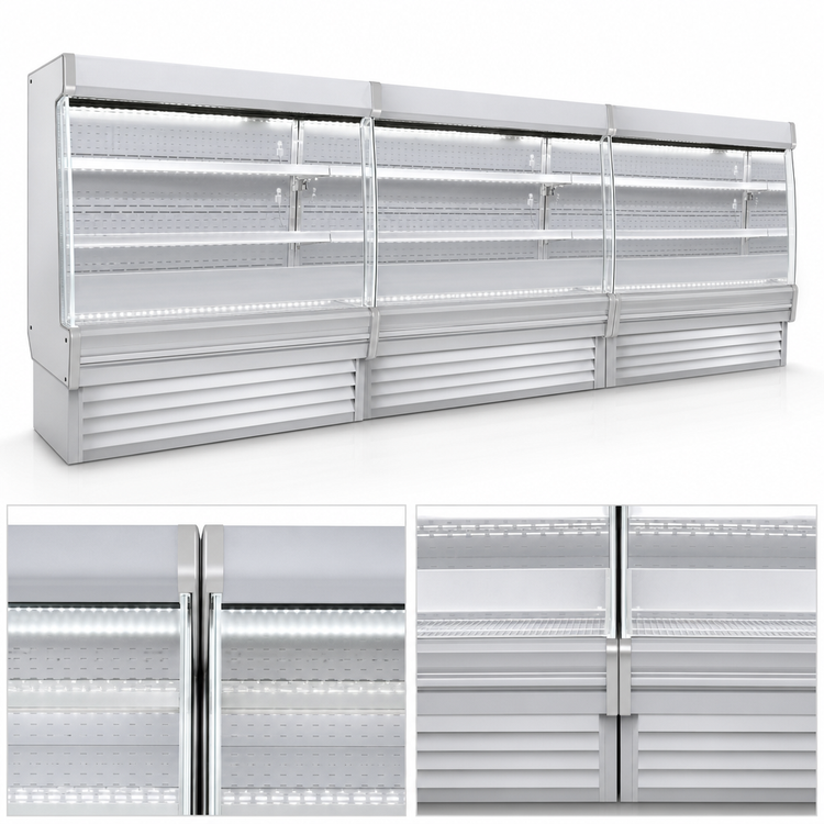 Product image #3 for Howard-McCray 35E Series 99" Two-Tier LED Lit Dairy Open Merchandiser