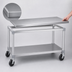 Thumbnail image #3 for New Age Mobile Aluminum Equipment Stand with Adjustable Undershelf, 72 x 24 x 24 Inches