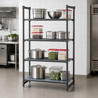 Thumbnail image #3 for Cambro Camshelving® Basics Plus CBU213084VS4580 Stationary Polymer Shelving Starter Unit, 30"W x 21"D x 84"H, 4-Tier, 3 Vented + 1 Solid