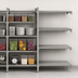 Thumbnail image #4 for Cambro Camshelving Premium 4-Shelf Solid Add-On Polymer Shelving Unit, 21