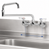 Thumbnail image #3 for Krowne Silver Series Splash-Mounted Faucet with 18-Inch Double Joint Spout, 8-Inch Centers