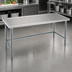 Thumbnail image #3 for Spec-Master Marine Series 60-Inch x 24-Inch Stainless Steel Work Table with Box Marine Edge and Open Galvanized Base