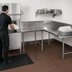 Thumbnail image #3 for Korner Clean L-Shaped Left-Attach Dish Table, 143 Inch, 14 Gauge 304 Stainless Steel
