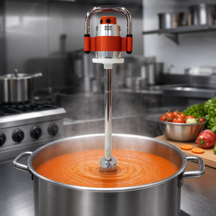 Product image #3 for Dynamic SMX750ES Single-Speed Enhanced Series Immersion Blender with 24-Inch Stainless Steel Shaft, 230V, 60-Gallon Capacity