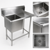Thumbnail image #3 for John Boos Pro-Bowl 1-Compartment Stainless Steel Sink with Right Drainboard