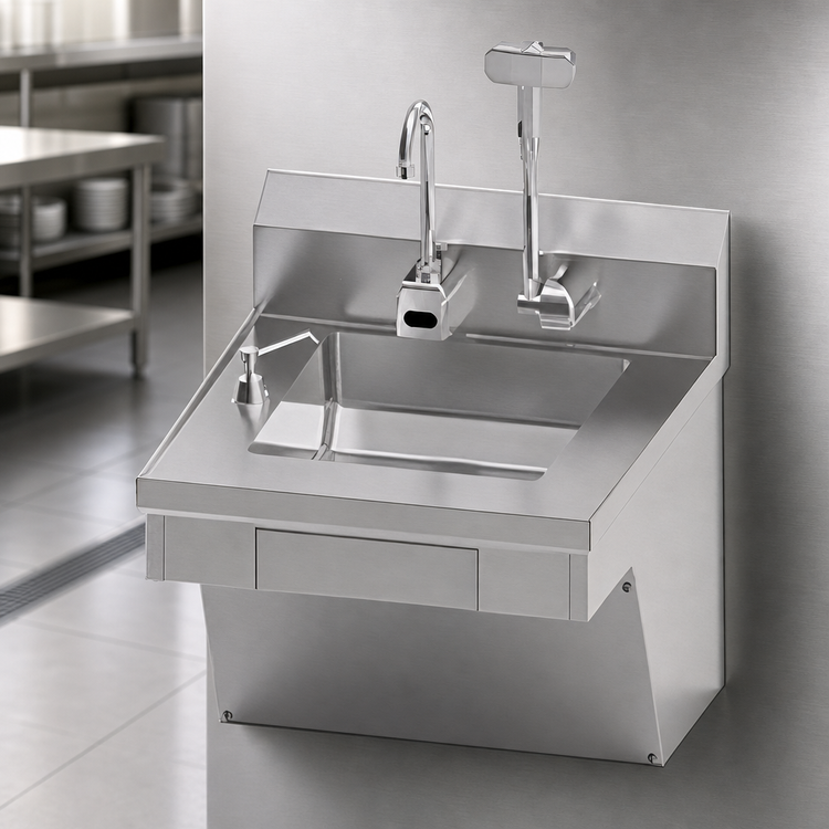 Product image #3 for Eagle Group Physically Challenged Wall-Mount Hand Sink with Electronic-Eye Faucet